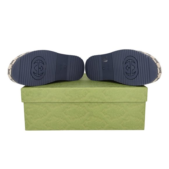 Gucci GG Criss Cross Platform Slide Sandals - Picture 7 of 10